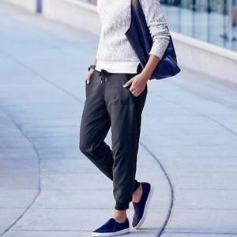 Athleta Lined City Joggers Flint Grey - 12